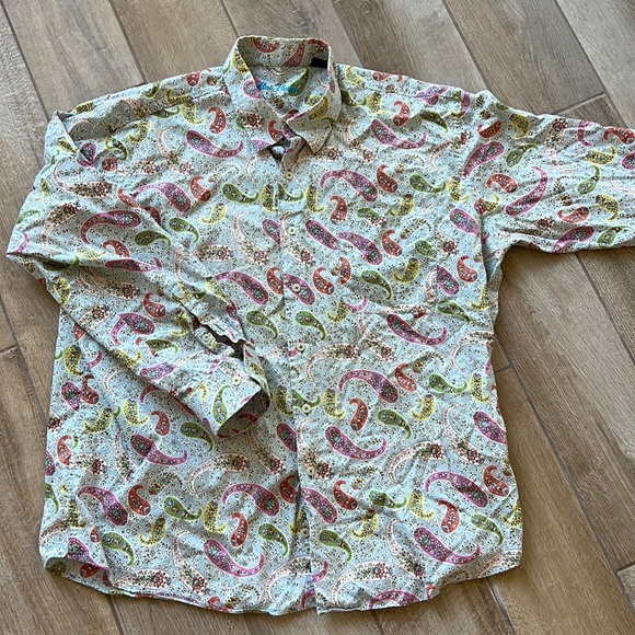 Alan Flusser paisley button down - Picture 2 of 5